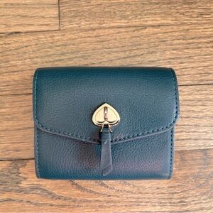 Kate Spade Marti Small Flap Wallet in Peacock Sapphire
